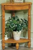Review Home Decorators Collection  / Corner Anywhere Table Wood Top Antique Oak