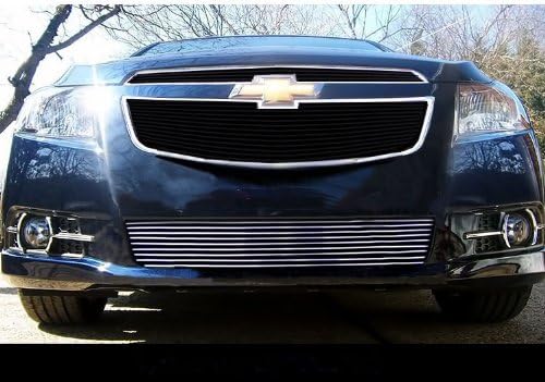 MaxMate 11-13 Chevy Cruze LTZ/LT RS package And Turbo Only Bolton Lower Bumper 1PC Horizontal Billet Polished Aluminum Grille Grill Insert