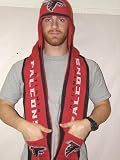 Atlanta Falcons 2011 Team Stripe Hooded Knit Scarf with Pockets