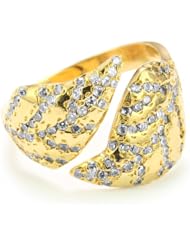 MELINDA MARIA "Leaf Collection" Rose Gold Baby Leaf Ring, Size 7