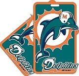Miami Dolphins Two Pack Soft Laser Bag Tag