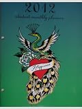 Ed Hardy Peacock Happiness July 2011 - August 2012 Student Monthly Planner