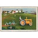 Kenneth Rowntree 'Tractor' School Print