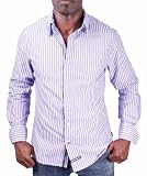 ENGLISH LAUNDRY Floral Cuff Striped Mens Dress Shirt