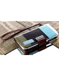 Wireless: myLife (TM) Light Blue Color Block Design - Textured Koskin Faux Leather (Card and ID Holder + Magnetic Detachable Closing) Slim Wallet for iPhone 5/5S (5G) 5th Generation iTouch Smartphone by Apple (External Rugged Synthetic Leather With Magnetic Clip + Internal Secure Snap In Hard Rubberized Bumper Holder + Lifetime Warranty + Sealed Inside myLife Authorized Packaging) "ADDITIONAL DETAILS: This lightweight iPhone 5 and 5S wallet is made of durable and high quality synthetic leather. The leather itself is textured to prevent the wallet from slipping out of your hand while being handled. This wallet comes with a magnetic clasp." - mylife Brand Products