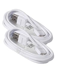 Wireless: Samsung USB 3.0 Sync Charge Data Cable for Samsung Galaxy S5 SV & Note 3 - (2 Pack) Bulk Packaging (4ft. 11in) - Samsung
