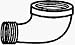 Mueller/B &amp; K 452-003 90 Red Brass Threaded Street Elbow