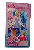 Cinderalla Wooden Doll Disney Princess Magnetic Dress-Up Play Set Plus BONUS Story Book Puzzles and Games