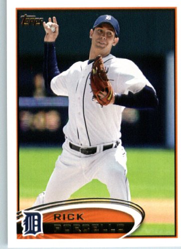 2012 Topps Baseball Card # 82 Rick Porcello - Detroit Tigers - ENCASED MLB Trading Card