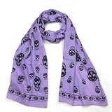 Skull Print Scarf for Women - Buy exquisite skull print scarf - Ladies/Girls fashion scarf - Black, Pink, Purple