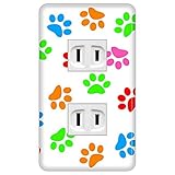 ドレスマ【2口用】カラフル カラー 模様 【コスモシリーズワイド21対応】 コンセントカバー コンセントプレート スイッチカバー スイッチプレート おしゃれ デザイン 交換用 1口 2口 3口 5口 