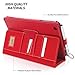 Snugg iPad mini Executive Case Cover and Flip Stand in Red Leather