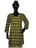 Tops for Women-designer Olive-green Color Cool and Casual