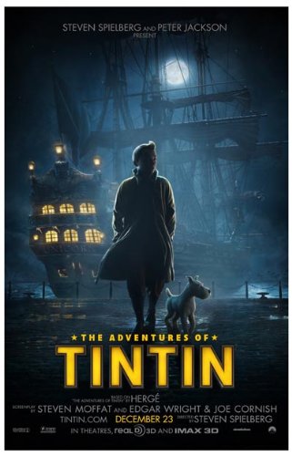 The Adventures of Tintin: The Secret of the Unicorn - 11 x 17 Movie Poster - Style A
