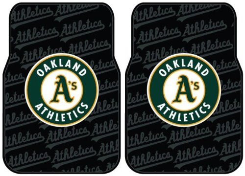 Oakland Athletics A's Front Floor Mats 2 Piece MLB Baseball