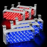 132 LED Emergency Warning Flashing Strobe Lights with 3 Mode Controller - Red &... by HK5