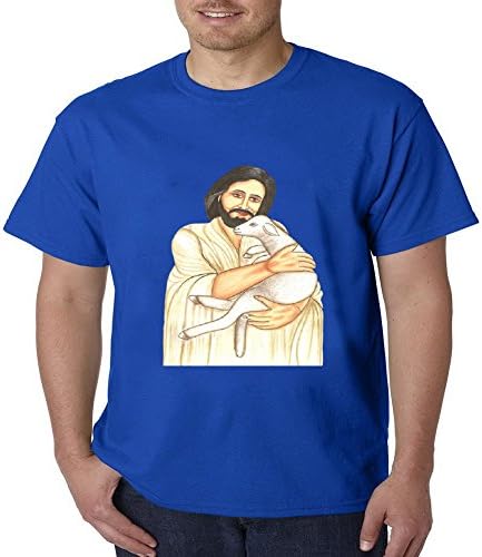 LucyLucy Rule Jesus Painting Flame Tech Layer Blend Poly Short Sleeve Mens T-shirt Size XXXL