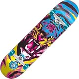 Speed Demons Tiger Full Complete Skateboard (Blue/Yellow, 7.6-Inch)