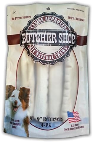 The Butcher Shop 8-9" Rawhide Retrievers, 4-pack