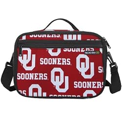 OU Logo Oklahoma University Sooners Insulated Lunch Box Cooler Bag - NO Lead Lead-Free Lunchbox