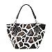 FASH Limited Giraffe Print Faux Leather Tote Shoulder Handbag,Brown,One Size