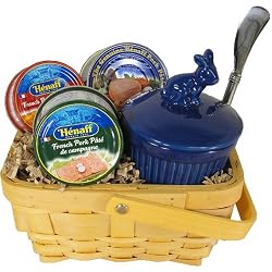 Assorted Pate and Crock with spreader French Gourmet Gift Basket