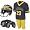 Michigan Wolverines Youth NCAA Team Helmet and Uniform Set (Small)
