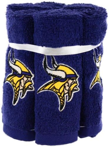 Minnesota Vikings Purple 6-Pack Team Washcloth Set