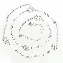 Bellychain Sterling Silver Jewelry Gifts Length 36 inches (b204d)