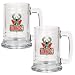 Milwaukee Bucks NBA 2pc 15oz Glass Tankard Set - Primary Logo by Great American Products