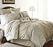Amrapur Overseas Ella Collection| 8-Piece Pin tuck Comforter Set, Ultra-Soft & Hypoallergenic Complete Bedding Set