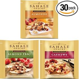Sahale Snacks Variety Pack of 3 Flavors, 0.75-Ounce Pouch (Pack of 30) by Sahale Snacks