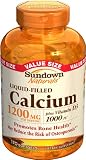 Sundown Calcium Plus D3, 1200 mg, Liquid-Filled, 170 Softgels (Pack of 2)