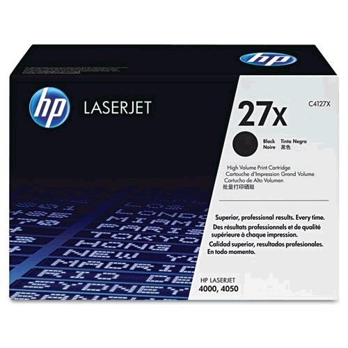 Genuine HP C4127X (27X) High-Yield Black Laser Toner Cartridge (up to 13,000 pages) On Sale