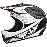 Fly Racing Lancer Adult Full Face Bike Sports BMX Helmet - Black/White / Medium