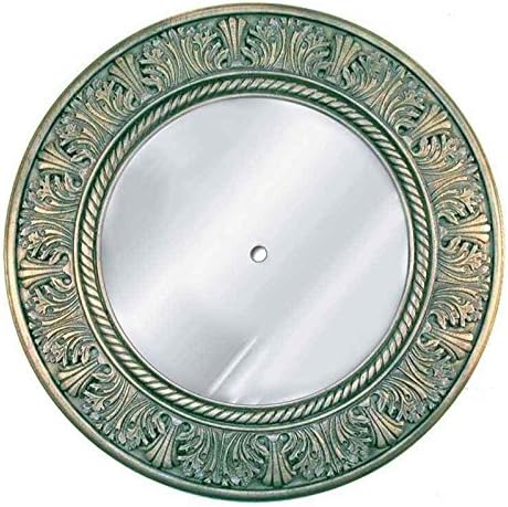 Acanthus Rope Mirrored Ceiling Medallion In Gilt Silver Finish