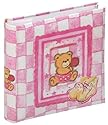 Walther ME-210-R Einsteck-Baby Babies Book, rot, für 200 Fotos 10 x 15 cm, mit Beschriftungsfeldern, 1 Seite illustrierter Vorspann