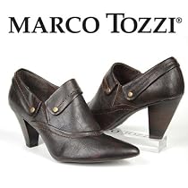 MARCO TOZZI Damen Winter Ankle Pumps, mocca braun