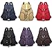 Artone Water Resistant Campus Backpack Casual Drawstring Daypack With Backside Anti-Theft Zipper Purse Pocket