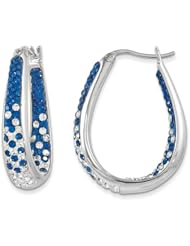 Sterling Silver Swarovski Elements Indianapolis Spirit Earrings