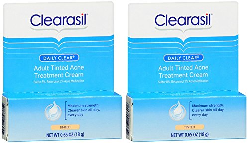 Clearasil Stayclear Adult Tinted Acne Treatment Cream, 0.65 OZ (PACK OF 2)