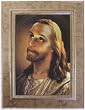 Saint Joseph Mahogany Wood Framed Art Under Glass, 8" x 6" Frame, 4" x 6" Print - MADE IN ITALY