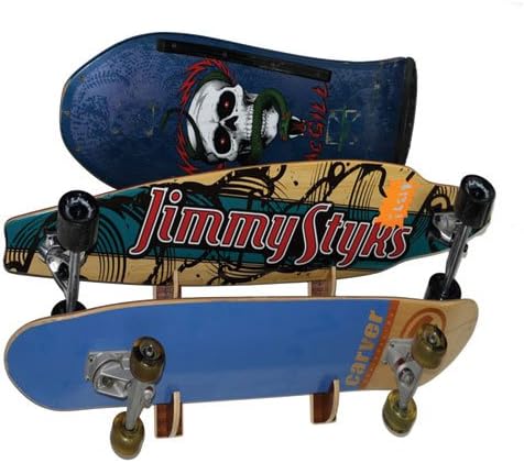 Dawg Town Triple Skateboard Wall Rack