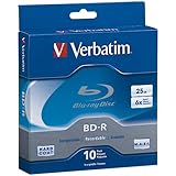 Verbatim 25 GB 6x Blu-ray Single Layer Recordable Disc BD-R 10-Disc Spindle  97238