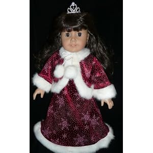 American Girl Doll Clothes Holiday Christmas Dress by