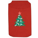 Christmas Tree Flashing Light Dog Sweater EXTRA SMALL