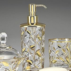 Crystal Vine Soap and Lotion Pump Dispenser - Gold - Frontgate