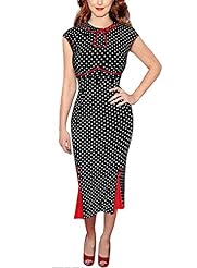 Petite Colorblocking Vintage Polyester/Spandex Cocktail Mermaid Party Dress 