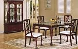 5pc Dining Table & Chairs Set Cherry Finish
