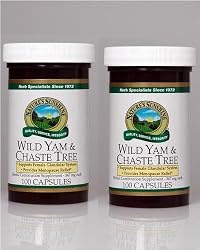Naturessunshine Wild Yam & Chaste Tree Herbal Combination Supplement 100 Capsules (Pack of 2)